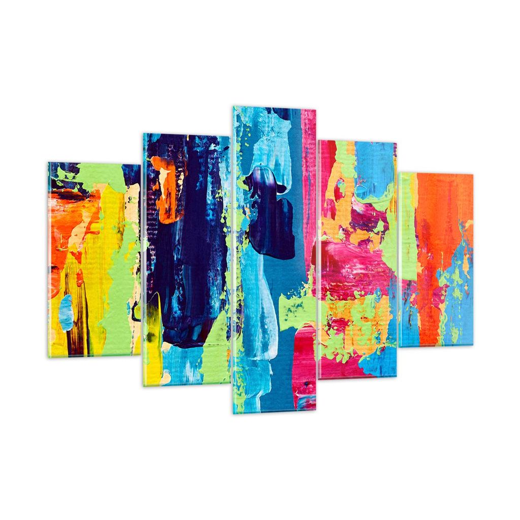 Bilder auf glas - Abstraktion Design Grafik - 150x100cm - Glasbilder - Wandbilder - Kunstdruck - zum Aufhängen bereit - Wanddekoration aus Glas - ...