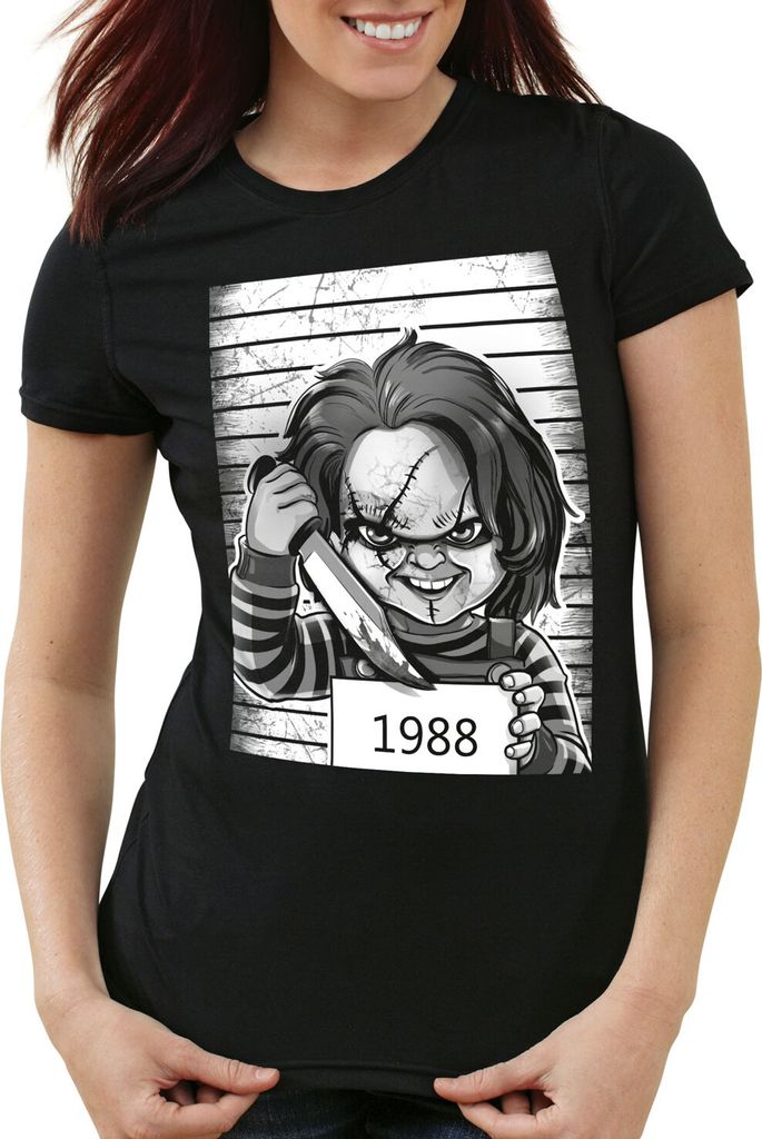 style3 Chucky 1988 Damen T-Shirt halloween horror puppe, Größe:XS