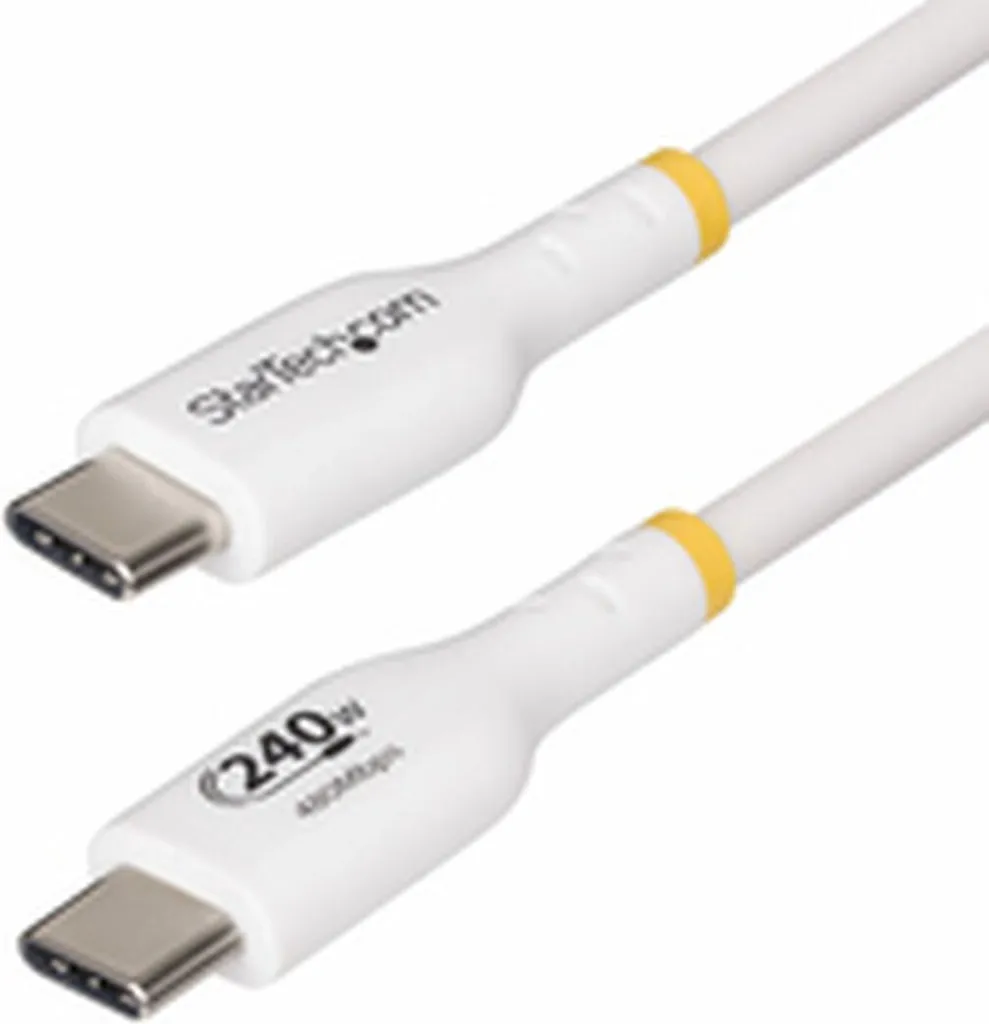 Cavo USB-C StarTech 240W 2m Bianco: Ricarica EPR per Professionisti IT
