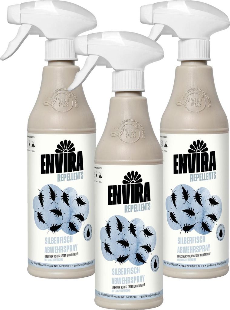 Envira Silberfisch Abwehrspray Vorteilspack 3x500ml