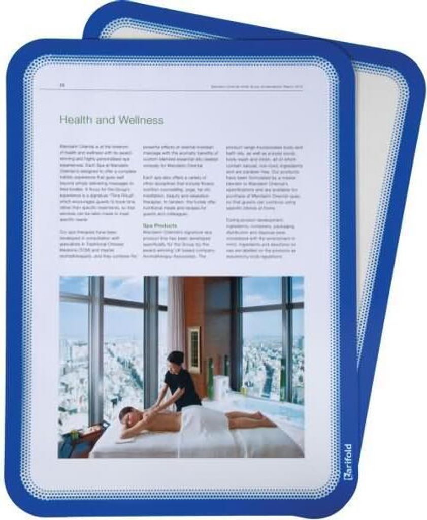 2er Pack Magnetrahmen Magneto einzeln a4 blau tarifold