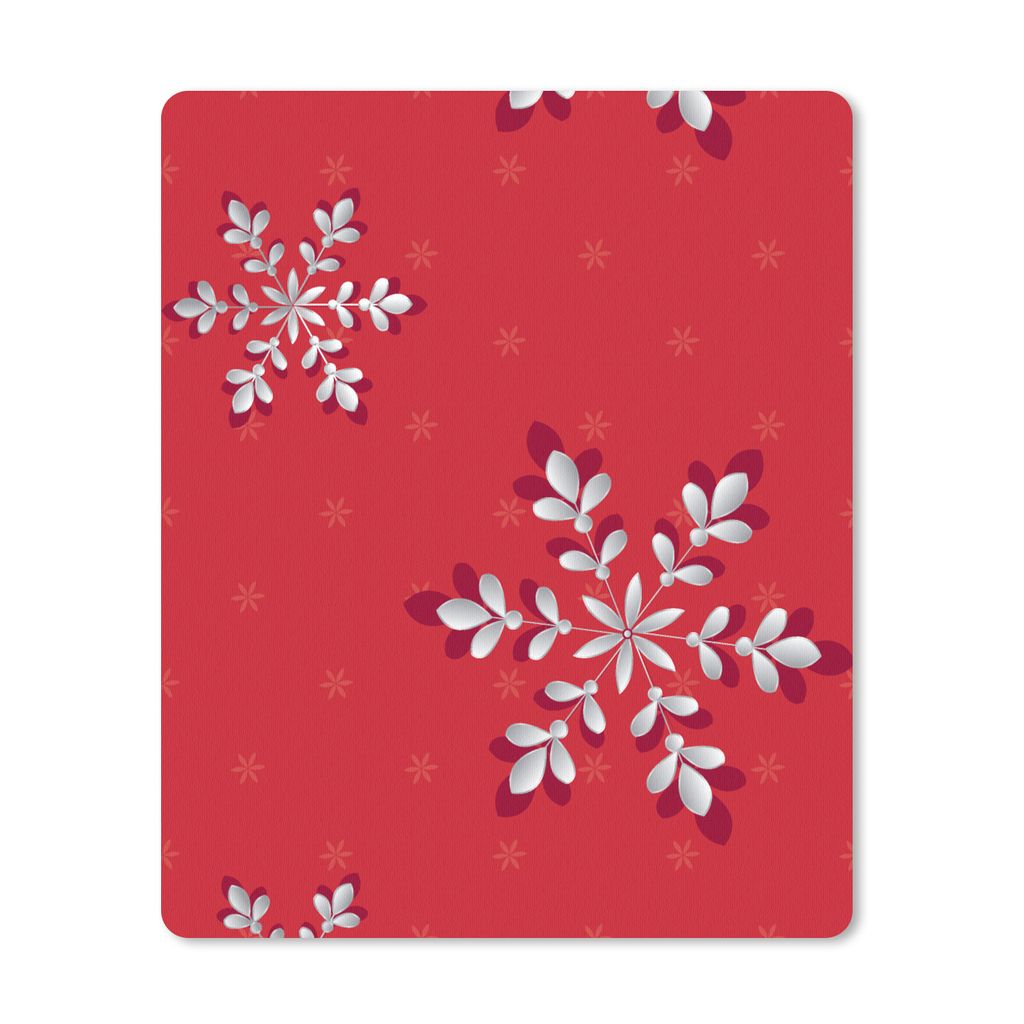 MuchoWow Mauspad Mousepad Muster - Weihnachten - Pflanzen 19x23 cm - Mousepads - Maus Mat - Pad - Mausunterlage - Mauspads - Spielen