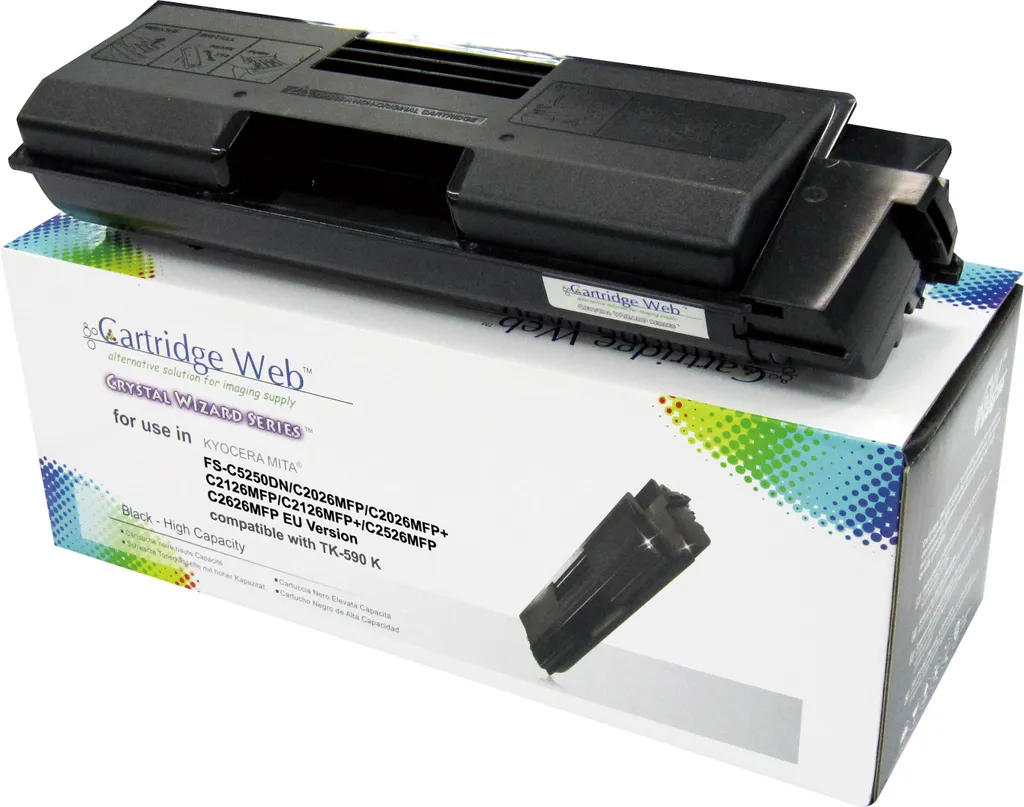 Toner noir Kyocera TK590K anti-bavure pour textes nets