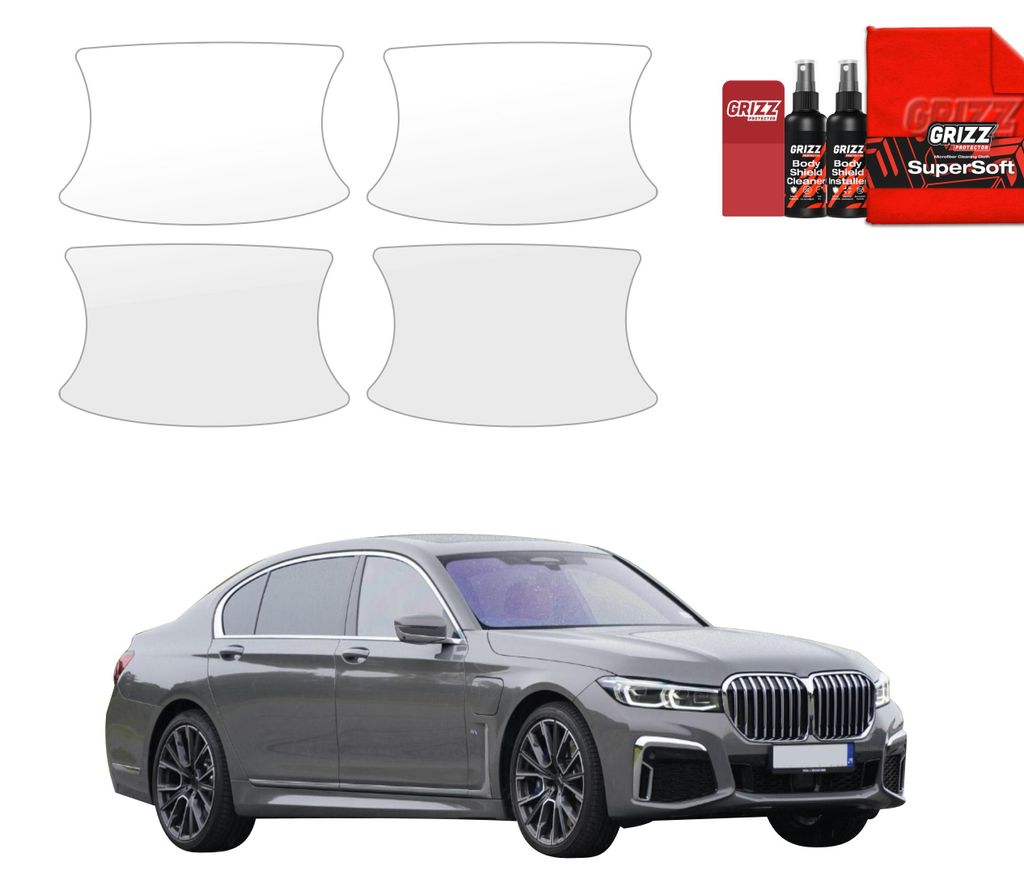 4in1 Schutzfolie Grizz Protector für Türgriffmulden - BMW 7 G12 (2015-2022)