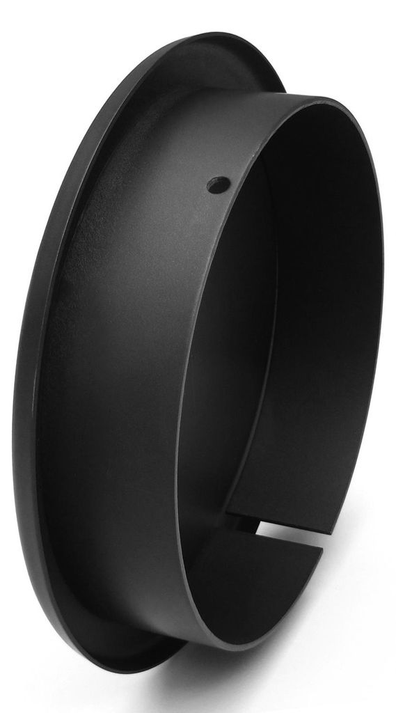 Raik Basic Blindklappe 160mm schwarz für Rauchrohr / Produktbild 