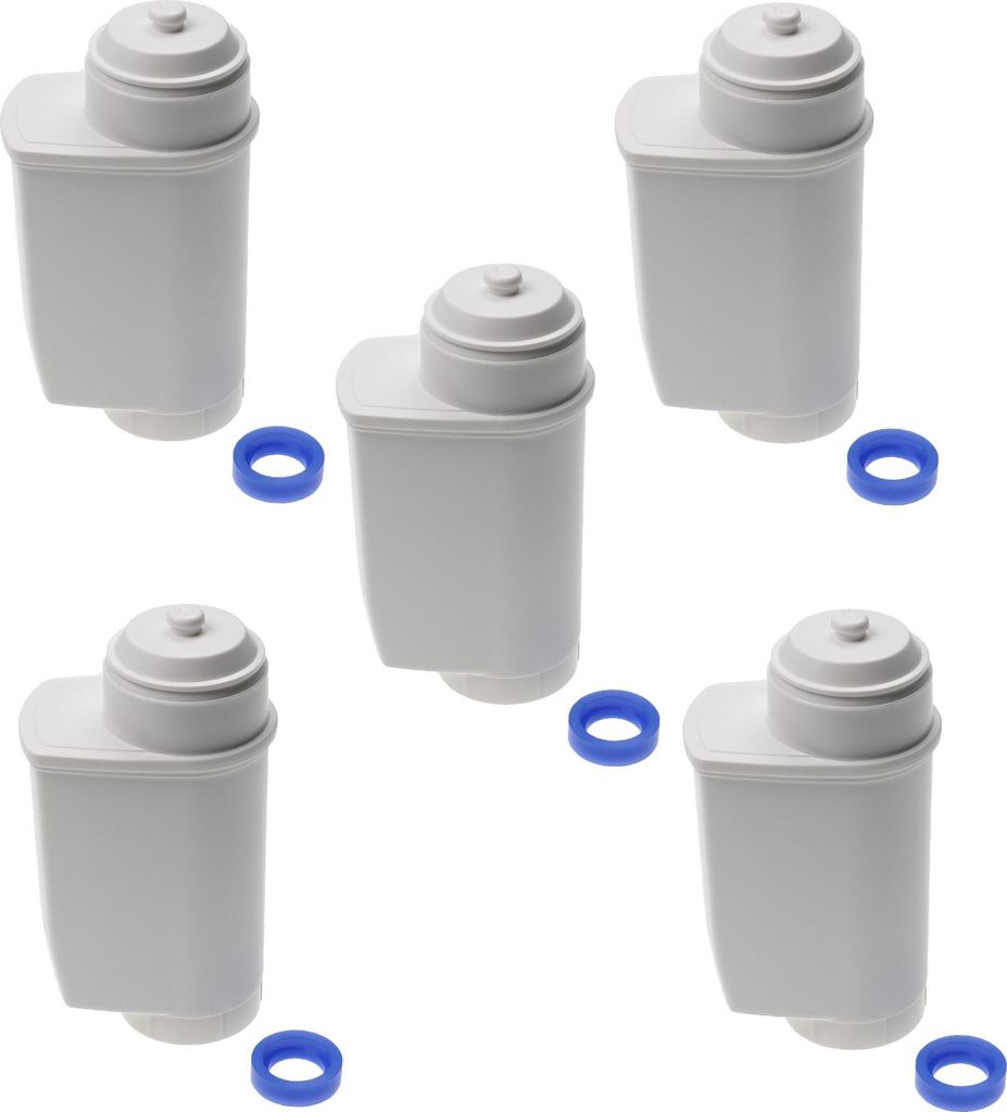 vhbw 5x Wasserfilter Filter kompatibel mit Bosch VeroCafe TES503 Series, TES502 Series, TES501 Series Kaffeevollautomat, Espressomaschine Weiß