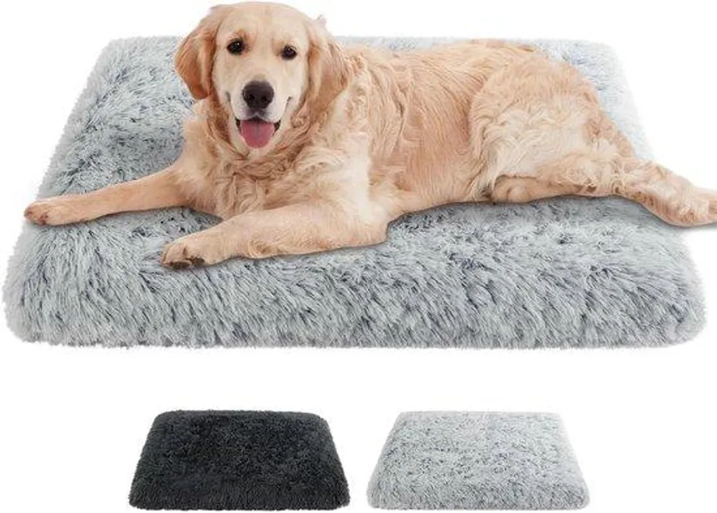 Coussin pour chien frileux gris en peluche - Sommeil chaud et doux