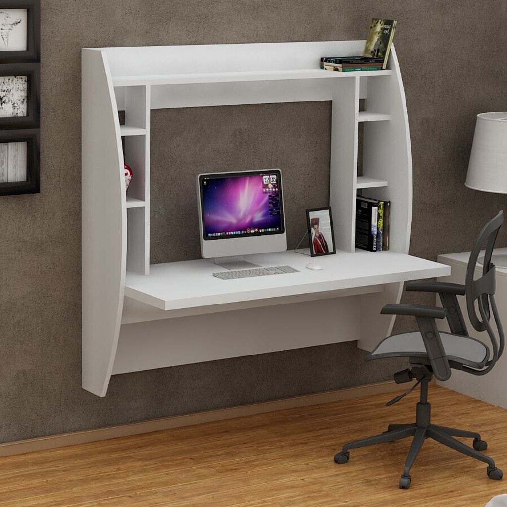 Skye Decor, Buglem - Bianco, Scrivanie, Bianco, 123,6 x 120 Immagine del prodotto 