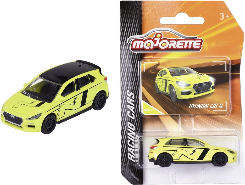 Majorette Spielzeugauto Racing Cars Hyundai i30N gelb Produktbild 1
