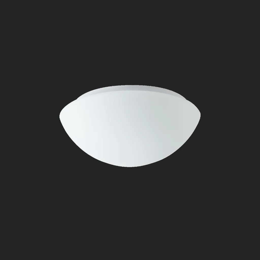 Applique murale LED en verre blanc IP43 avec bloc de secours 3h Aura 2