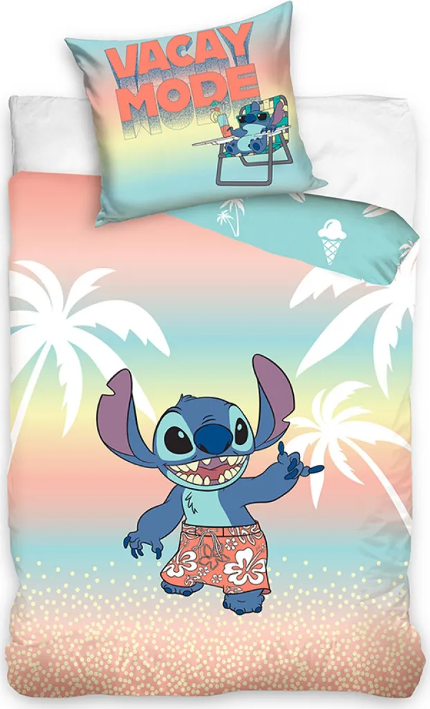 Literie Lilo et Stitch vacances - Adieu les nuits difficiles en coton doux