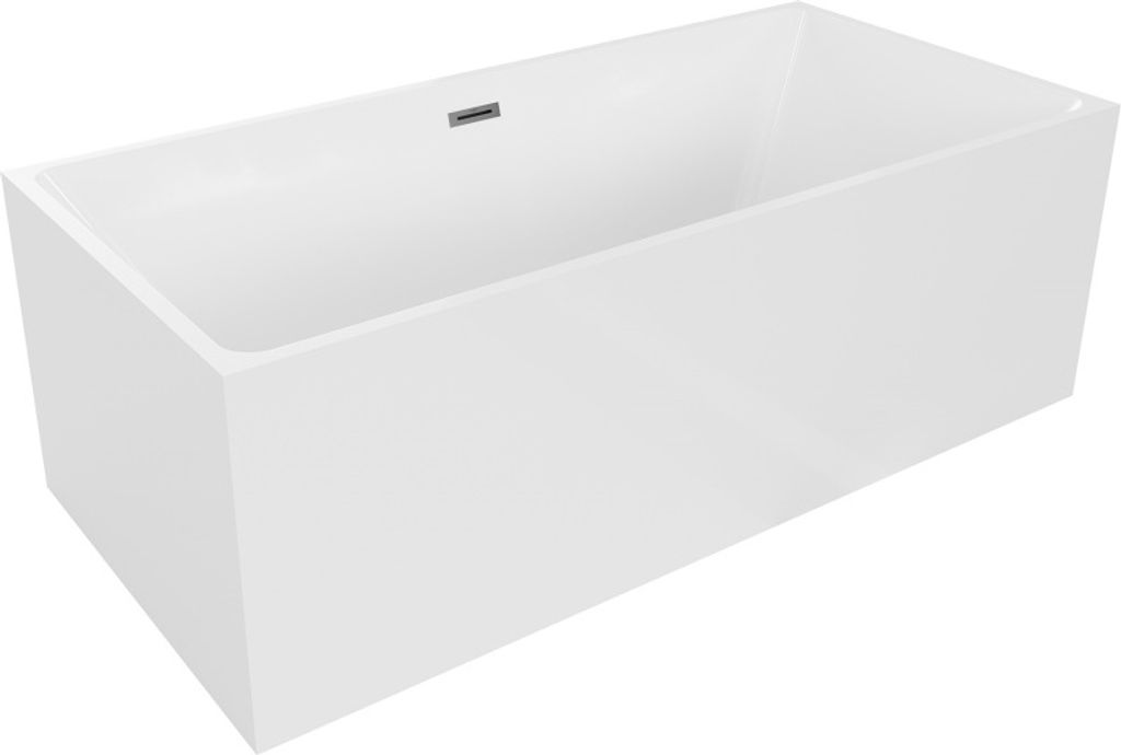 Mexen Nita freistehende Badewanne 170 x 80 cm, weiß, Gun Metal Ablauf - 52091708000-95