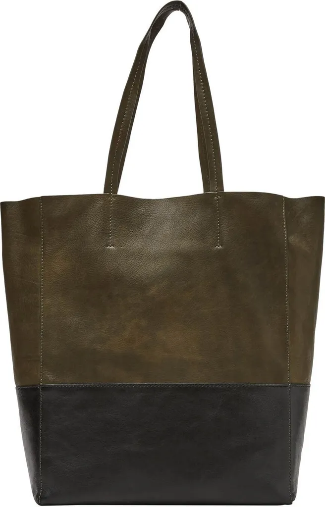 Sac à Épaule Shopper s.Oliver en Cuir pour Femme Active Vert Oliv