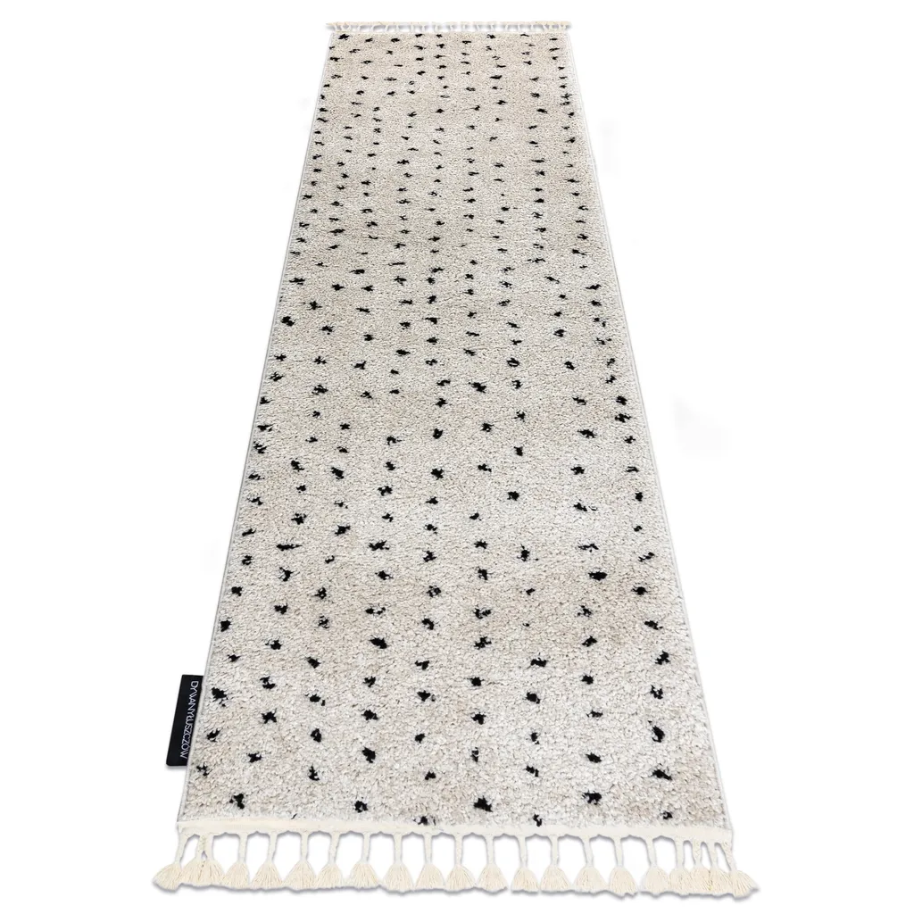 Tapis de passage anti-salissure BERBER SYLA B752 crème beige 60x200