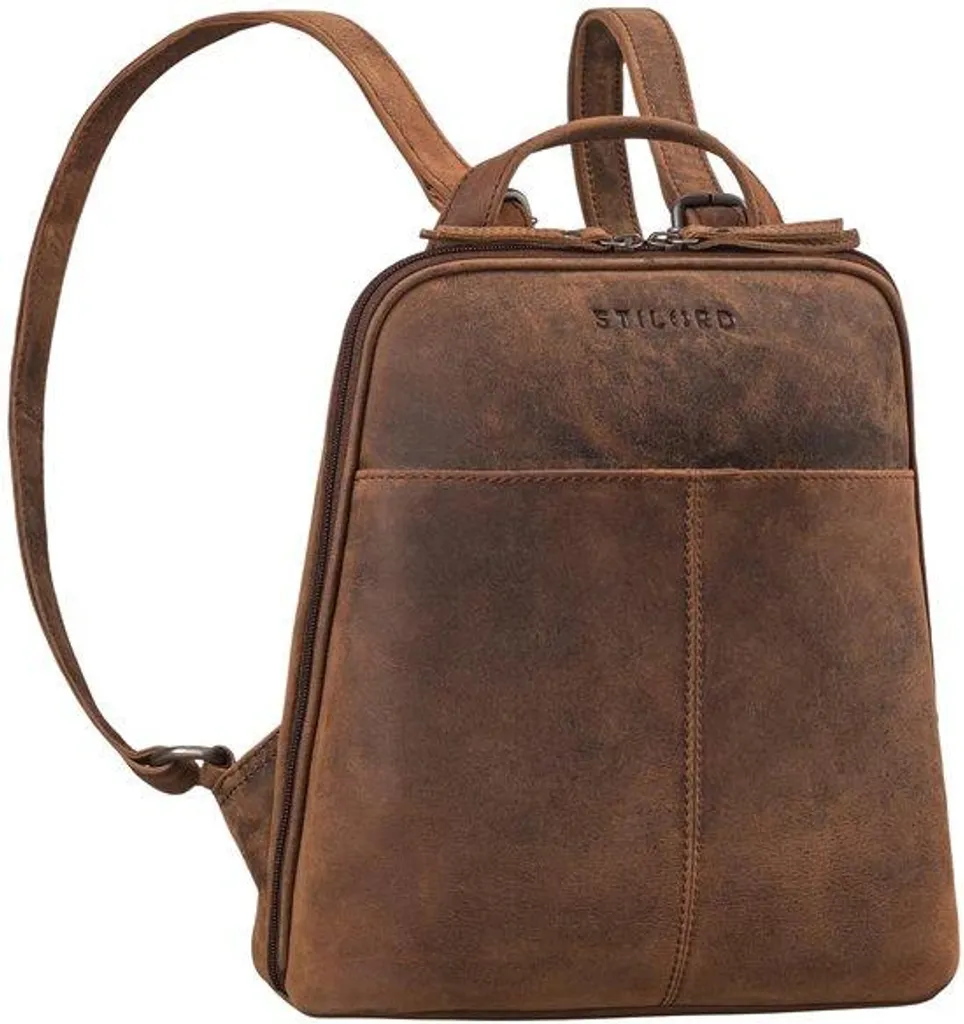 Petit sac bandoulière cuir chêne brun pour balades urbaines sécurisées