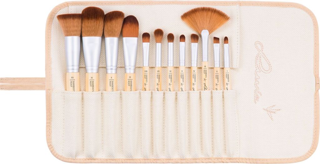 Luvia Cosmetics Vegan Makeup Brush Set - 12 Brushes for Sensitive Skin - Gift Idea for Women