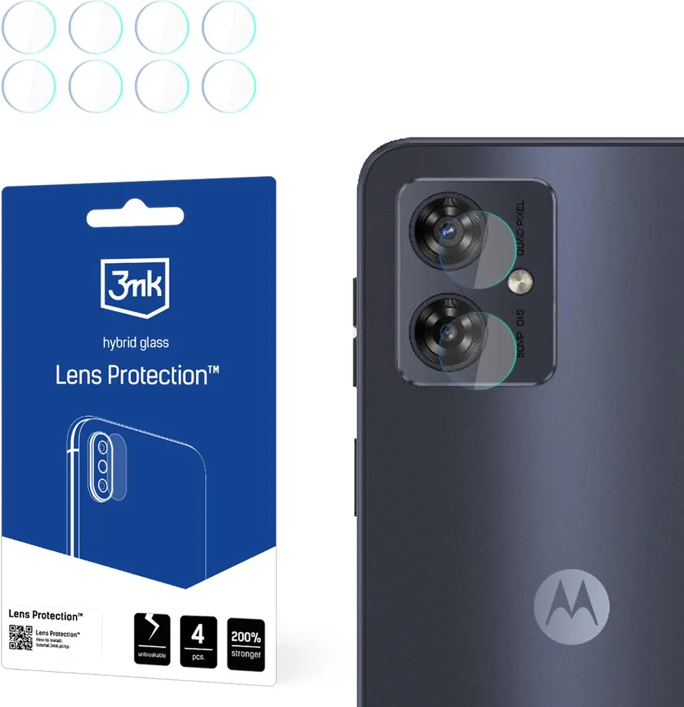 Kit 4x Vetro Fotocamera 3Mk per Motorola Moto G45 5G - Antigraffio