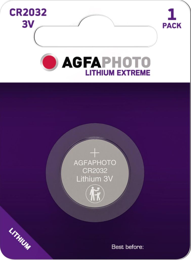 AGFA PHOTO CR2032 Lithium-Knopfzelle 3V