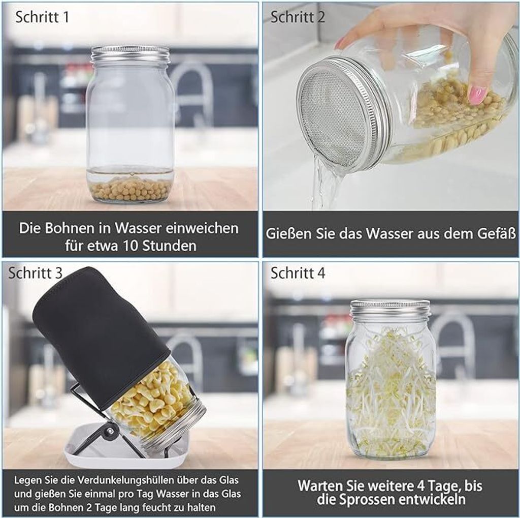 Produktbild von 3er-Set Einmachglas-Pumpdeckel 70 Mm – Für Seife, Sirup & Co., Edelstahl + Kunststoff
