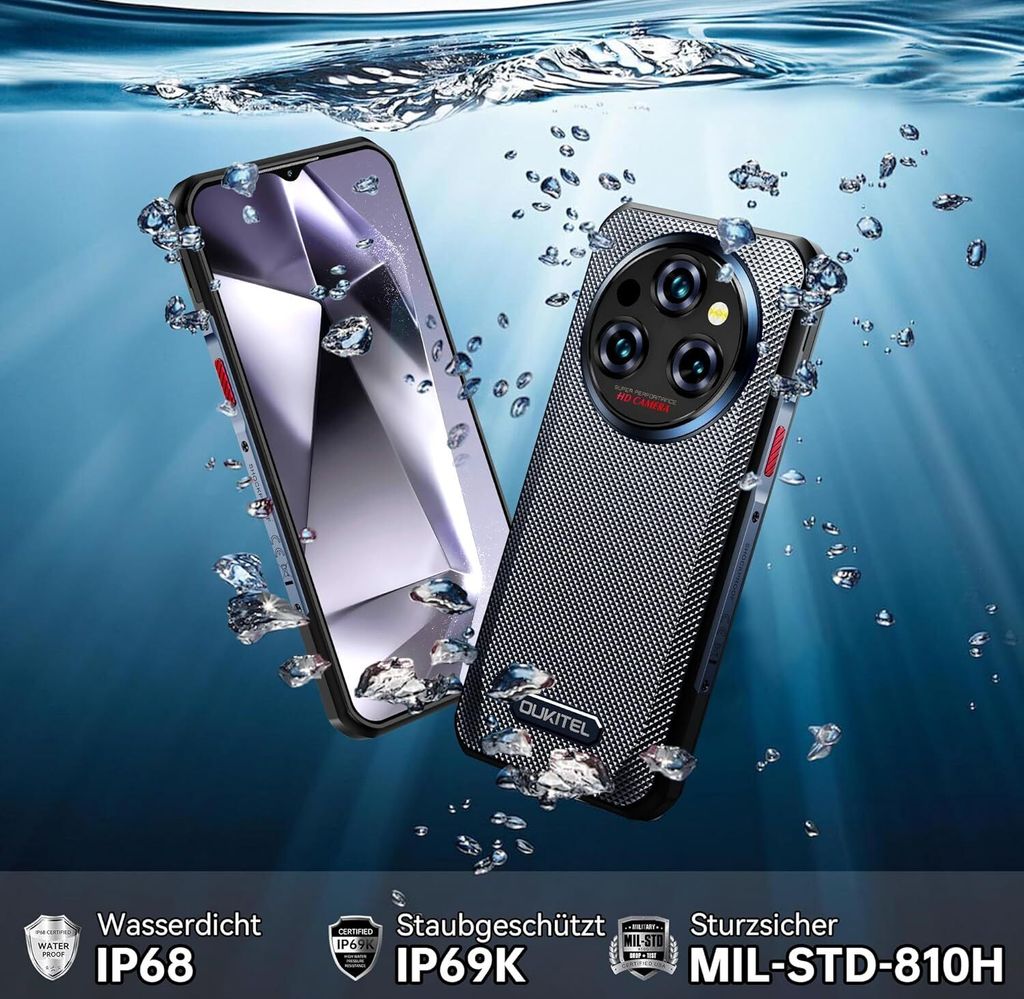 OUKITEL WP35 (2024) 5G vonkajší mobilný telefón Android 14 Obrázok produktu 7