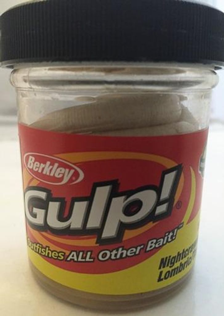 Berkley Gulp! Nightcrawler - 10 Gummiwürmer, Länge:8cm, Farbe:Milky White