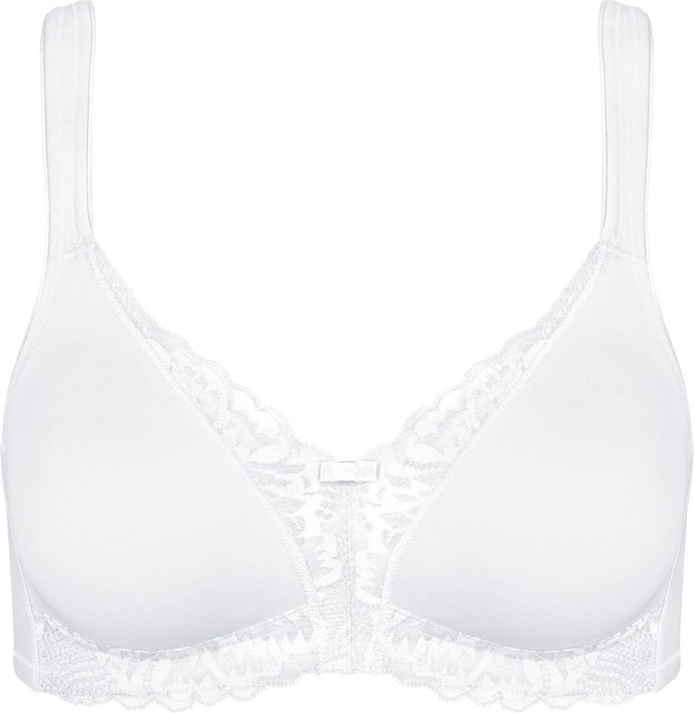 Triumph Damen Bügelloser BH Modern Lace+Baumwolle - WHITE - Größe 95C