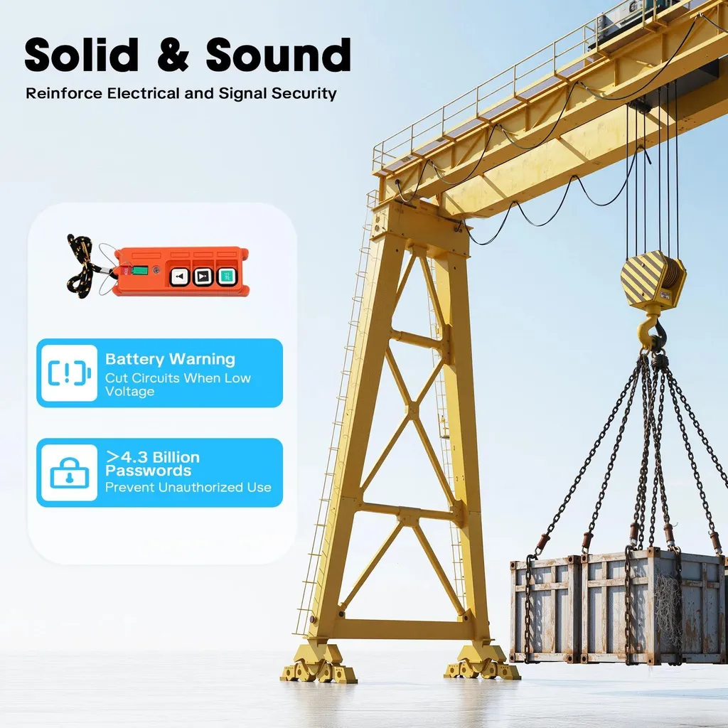 Télécommande de grue étanche IP65 en ABS orange robuste modèle F21-2S - 10
