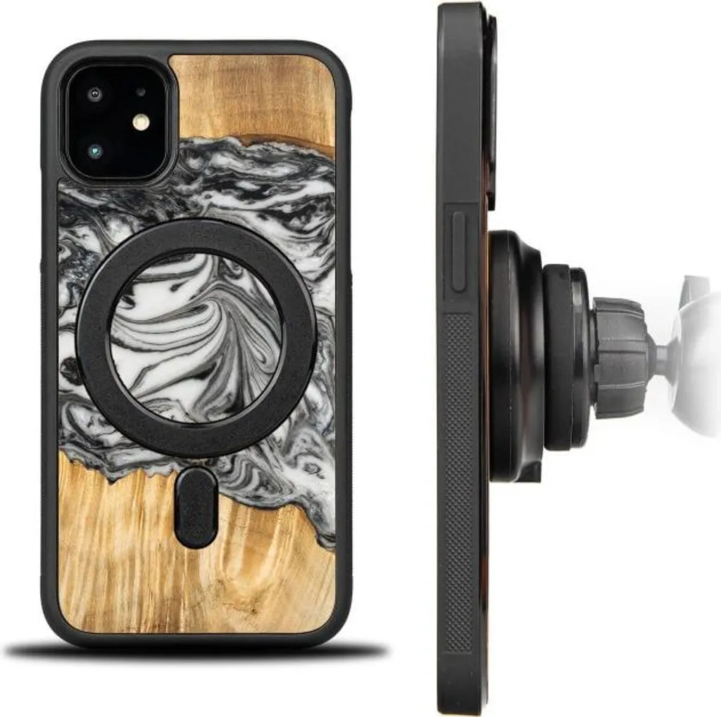 Custodia Bewood Unique per iPhone 11 - 4 elementi - Terra con MagSafe - 2