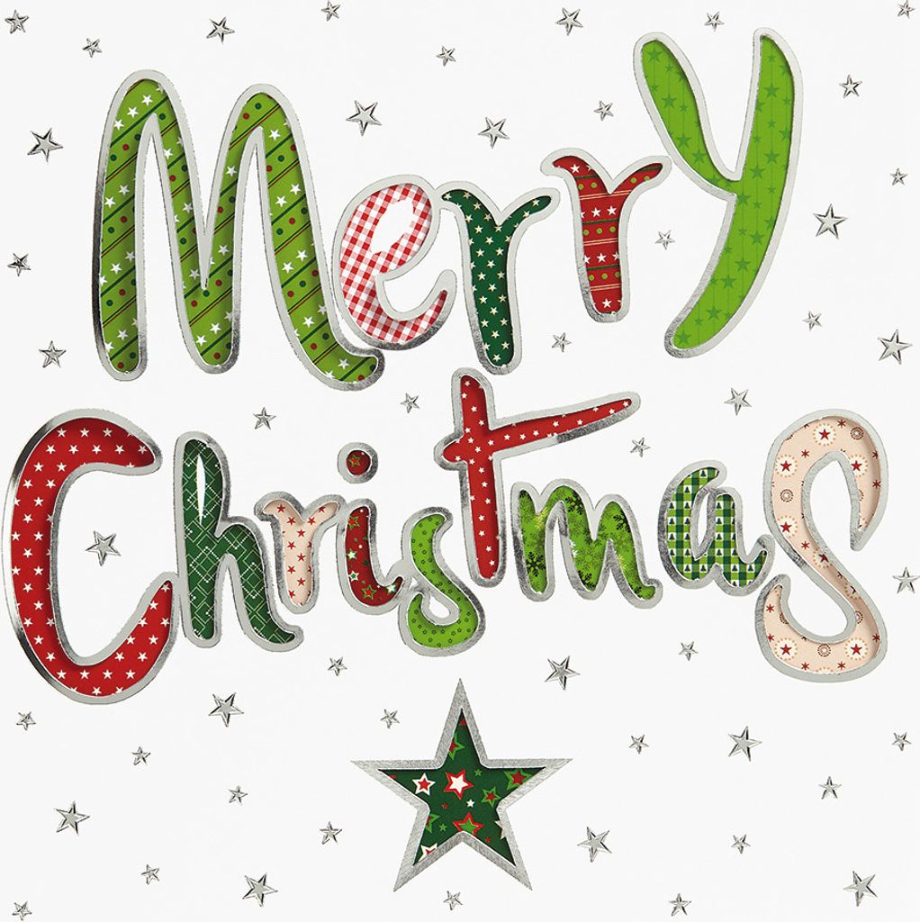 Weihnachten - Beautiful Colours - quadratische Glückwunschkarte