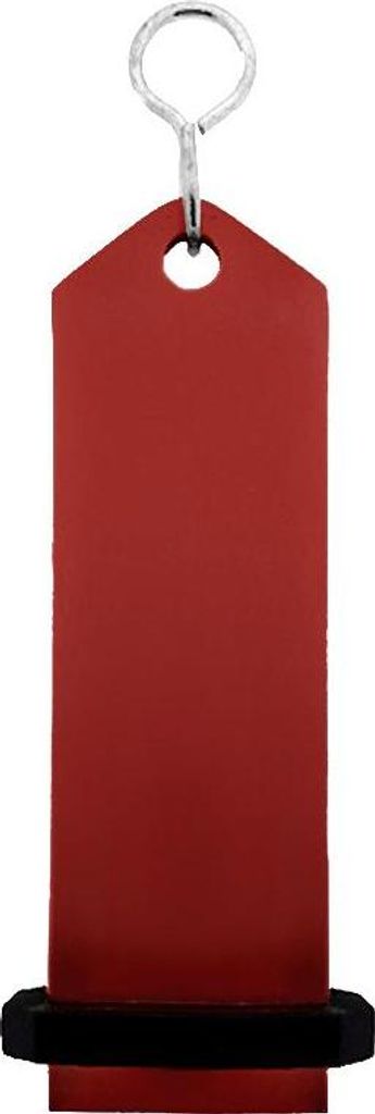 CombiCraft Bumerang Hotelschlüsselanhänger Rot, 100x30 mm - 5 Stück