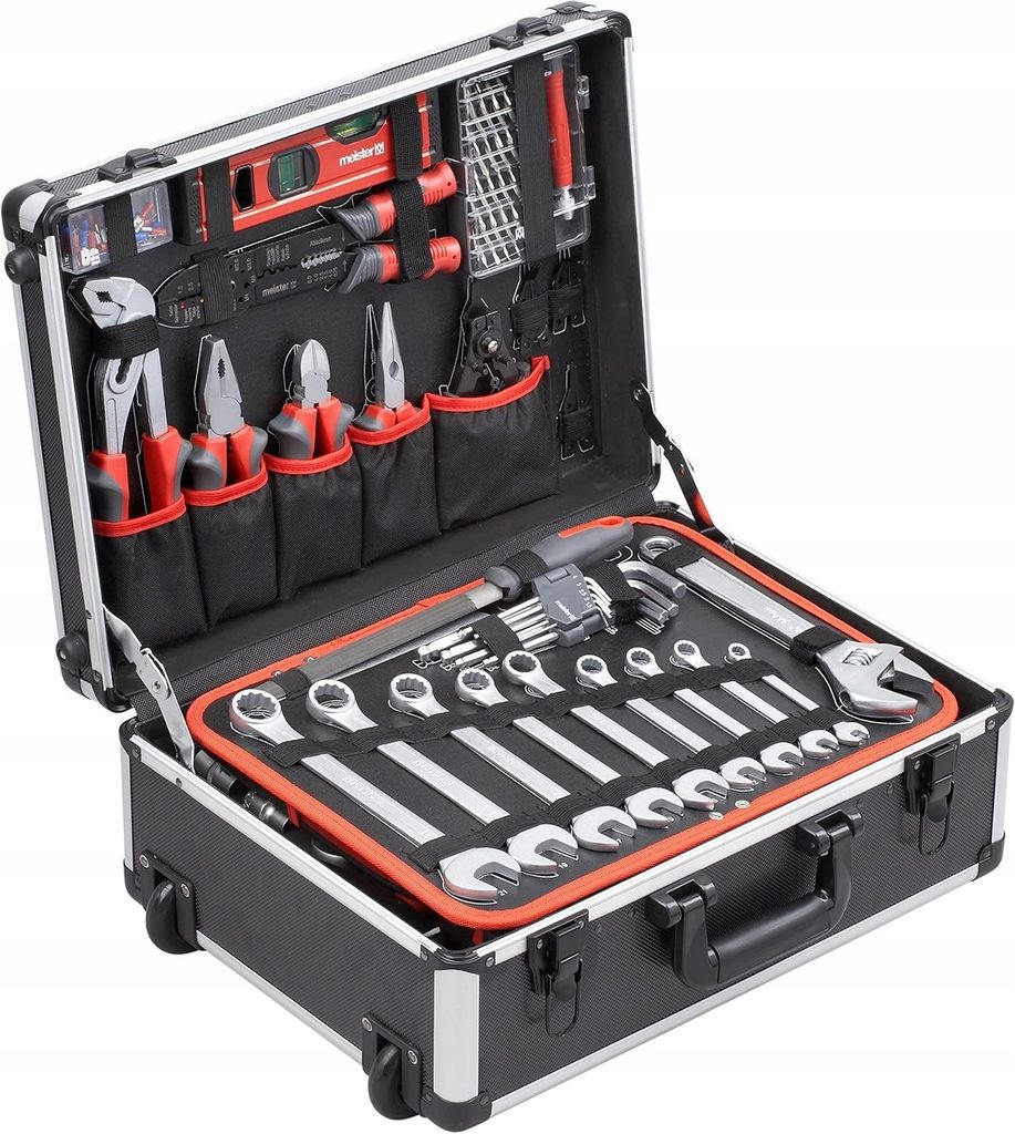 Meister Werkzeugtrolley 156-teilig - Werkzeug-Set - Mit Produktbild 2