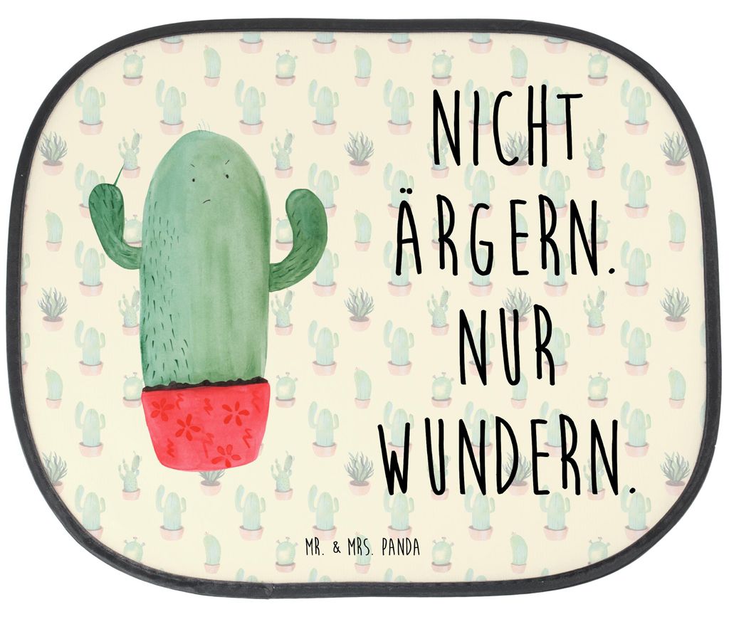 Mr. & Mrs. Panda Sonnenschutz Auto Kaktus Wut - Kaktus Grün - Geschenk, Kollegin, Kakteen, Fürs, Chefin, Autoscheiben, saugnapf, Seitenscheibe, A...