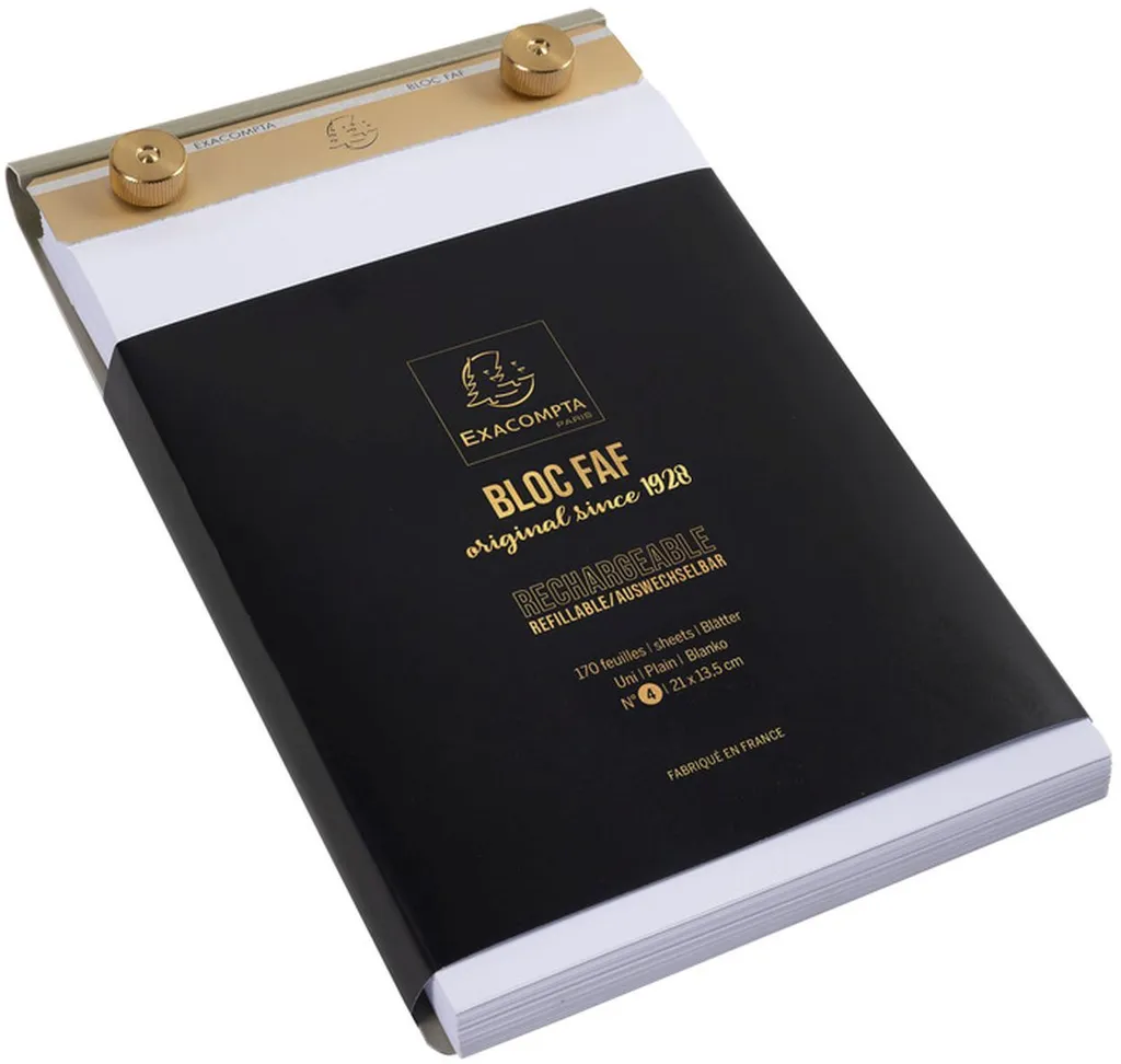Bloc-notes de Bureau FAF N° 4 Blanc Uni pour Notes et Mémos Rapides