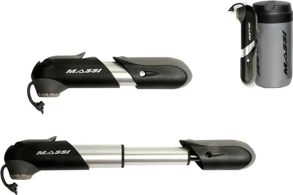 Pompe vélo compacte de secours Massi Double Shot 120 Psi pour cyclisme