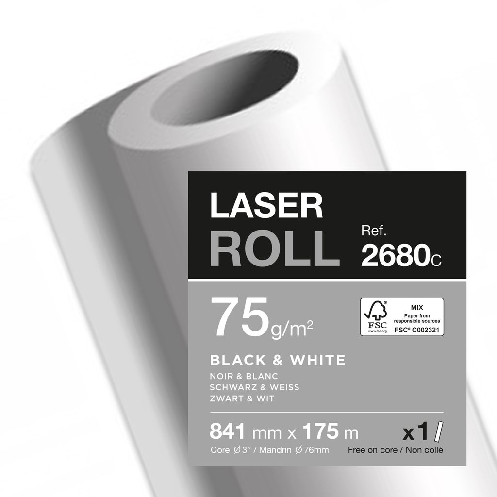 Clairefontaine Laser-Plotterrolle, (B)841 mm x (L)175 m (8010081)