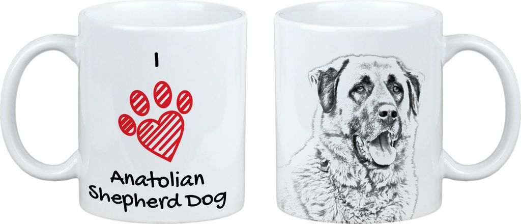 Anatolischer Hirtenhund - Tasse mit Hund, entzückende Tasse mit Grafik, Geschenk mit Ihrem Foto von der Marke Art-Dog
