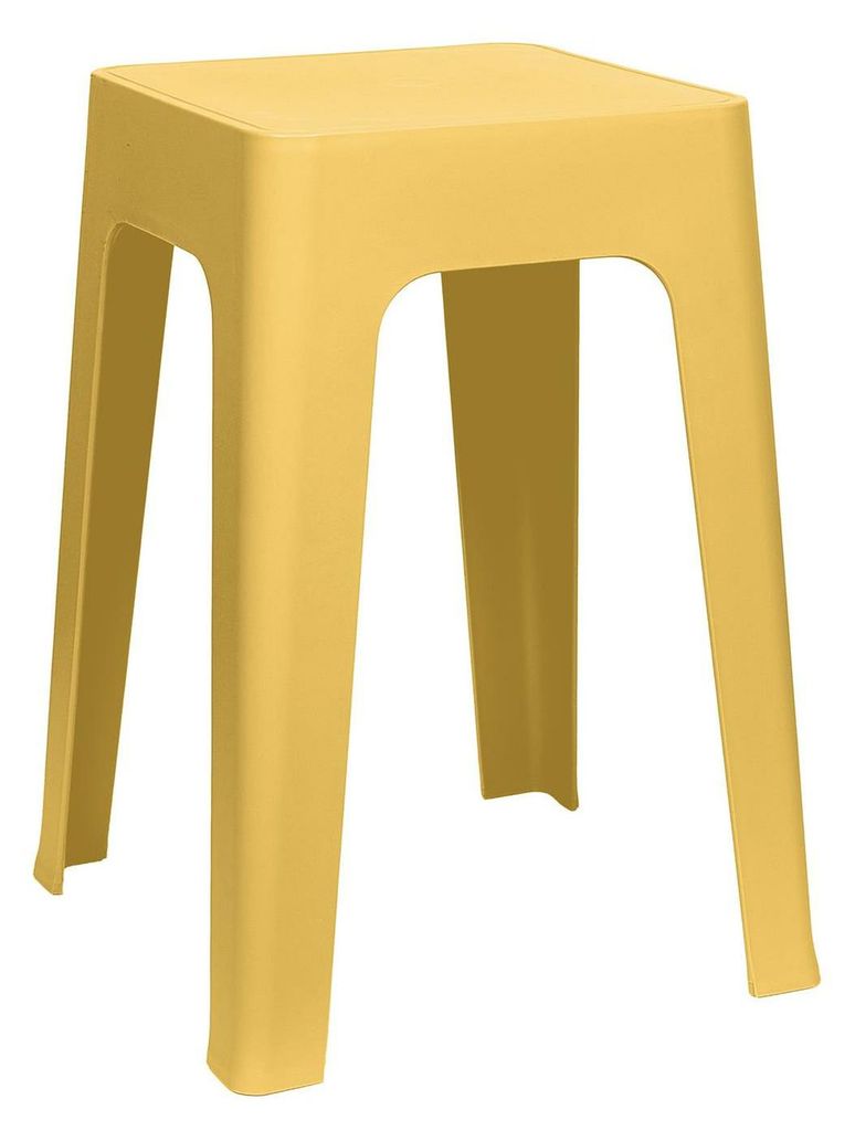 Home Deco Factory Sitzhocker/stuhl - gelb - D34 x H47 cm - Produktbild 