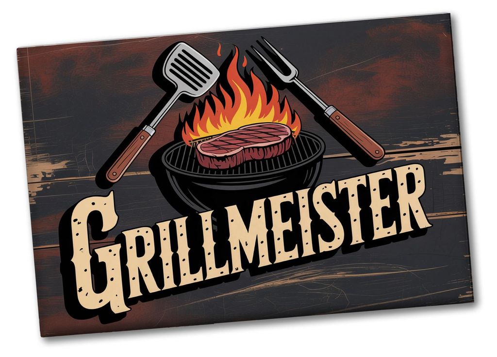 Grillmeister Souvenir Magnet für BBQ-Enthusiasten