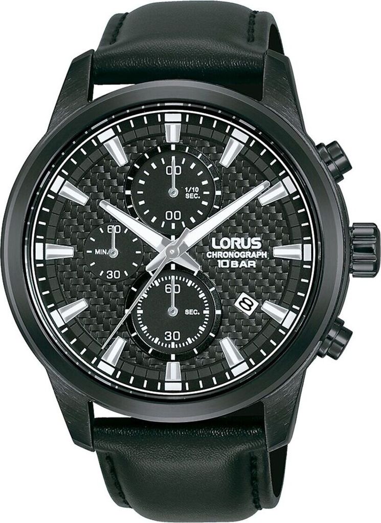 Lorus SPORTS Herrenuhr Schwarz (Ø 45 mm)