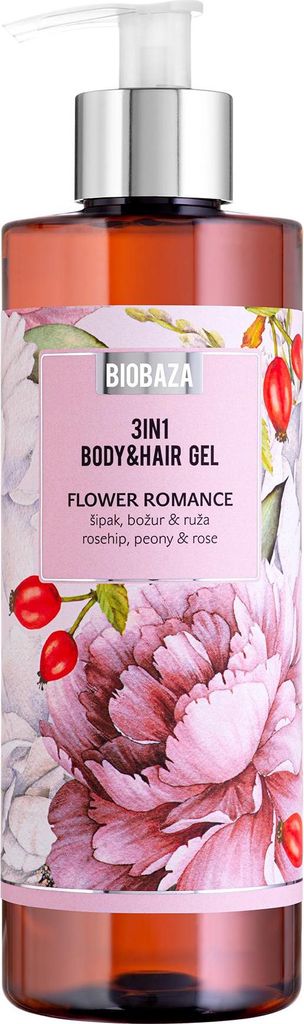 BIOBAZA 3in1 Körper- und Haar-Gel Flower Romance