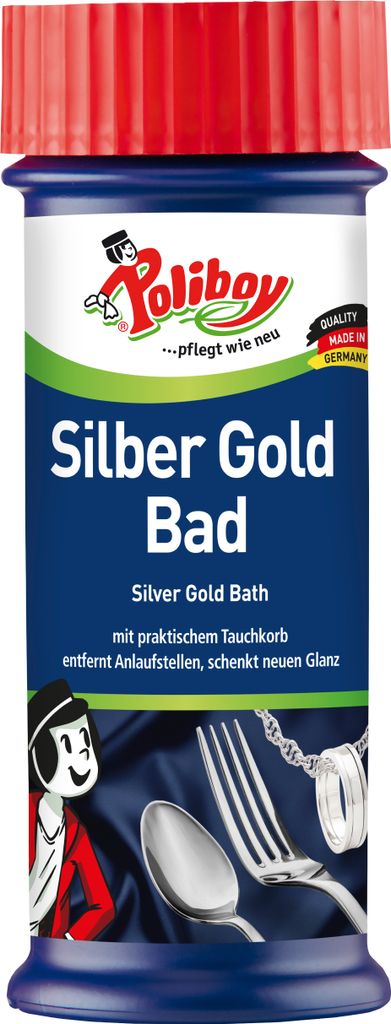Poliboy Silber Gold Bad Reinigungsmittel - Inhalt 375 ml, Produktbild 