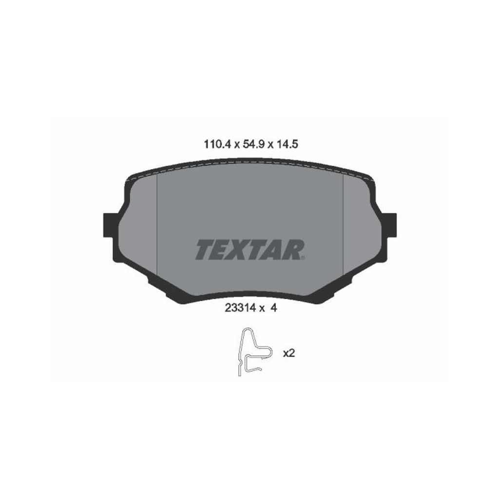 Textar Bremsbeläge vorne für Suzuki Grand Vitara + Cabrio 1,6-2,7 + HDI TD V6