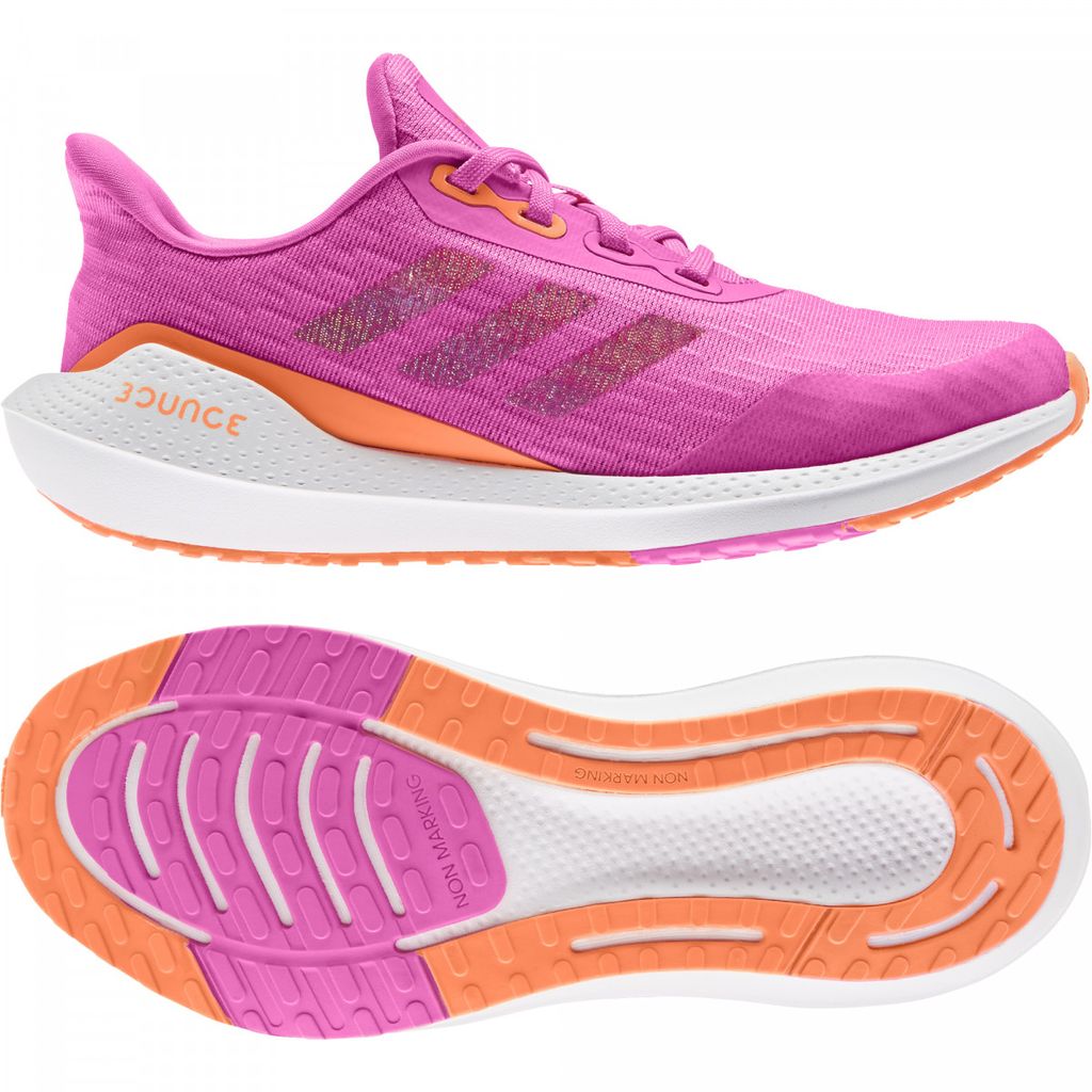 Laufschuhe für Kinder adidas EQ21 RUN J 3 Rosa / Orange / Weiß