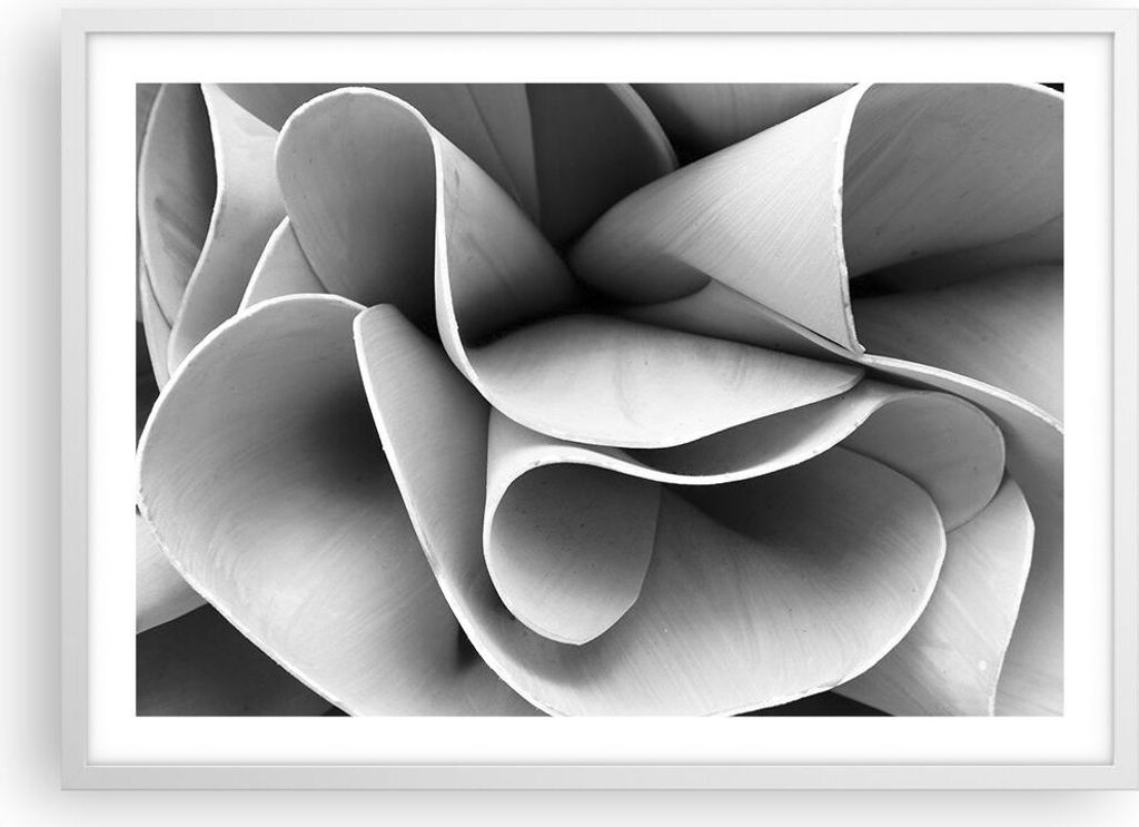 Gerahmtes Poster - Weißer Rahmen - Material Ornament Stück - 70x50 cm - Wand Bild - Wanddeko - Wandbilder - Kunstposter - Wandposter - Bilderrahm...