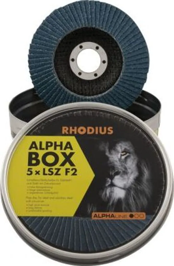 Rhodius 208530 LSZ F2 115mm K40 - Disco Zirconio per Inox (5 pz)