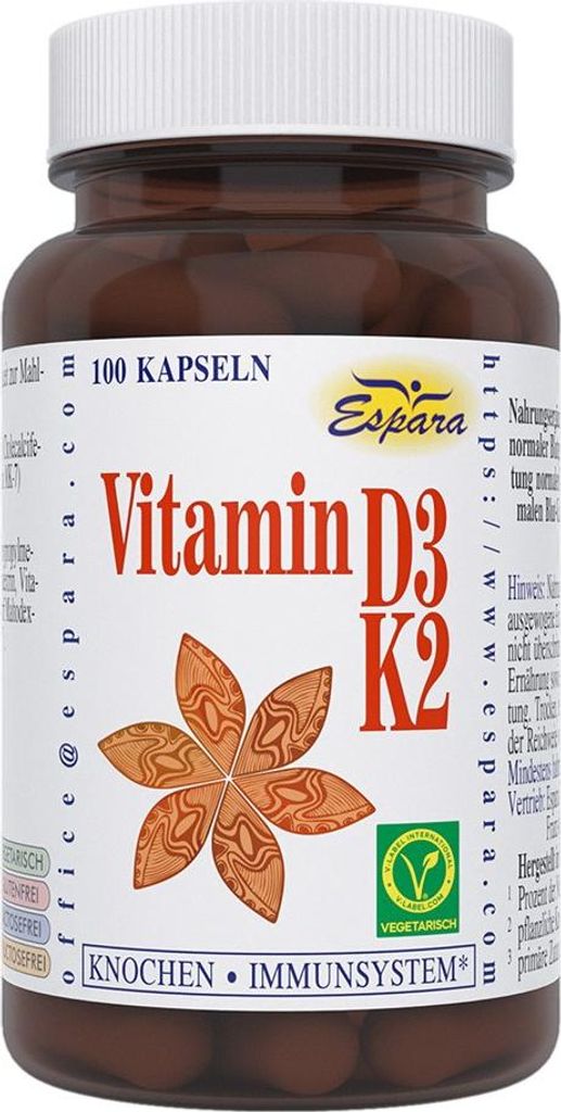 Espara Vitamin D3-K2, kapsle, 100 kusů Obrázek produktu 