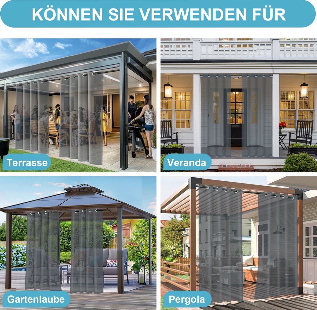 Erstaunlich Outdoor Vorhnge Wasserdicht Bild