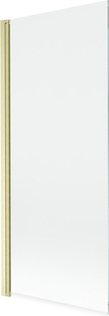 Mexen Mist Duschabtrennung 1-flügelig 80 x 150 cm, transparent, gebürstetes Gold - 8A9-080-001-55-00