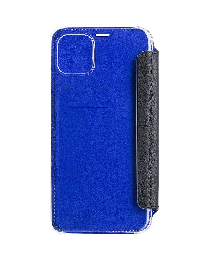Étui iPhone 11 Cuir Noir et Dos Transparent Beetlecase Ectf6119Blk