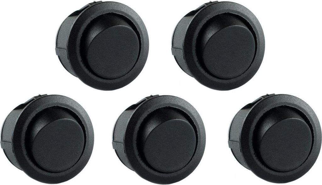 1/5/10 Wippschalter rund klein ohne Aufdruck - Menge: 5x Wippschalter rund